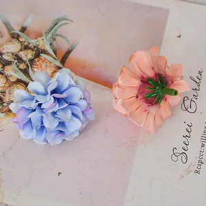 Vintage artificial silk chrysanthemum flower heads for DIY wedding craft bouquets