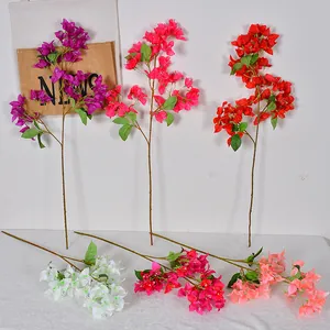 Artificial bougainvillea branches in multiple colors for wedding and home decor