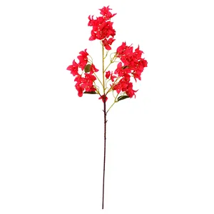 Vibrant magenta artificial bougainvillea silk flower stem for wedding and home decor