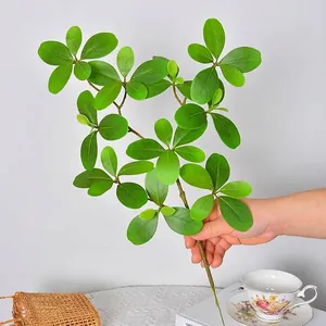 Artificial Pieris Japonica Stem Simulation Mangrove Green Plant Branch For Home Decor Living Room Office Desktop Table Decoration
