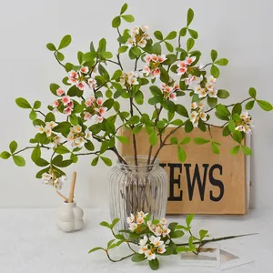Fiore di Primavera Artificiale in PVC Fatto a Mano Tocco Reale Realistico Stelo di Fiori Finti Per Casa Matrimonio Fotografia Decorazione Composizione