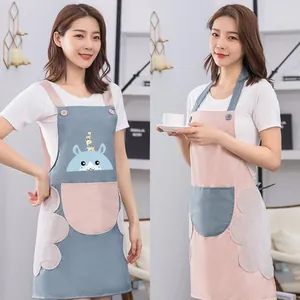 Tablier de cuisine imperméable et résistant à l'huile avec essuie-mains absorbants