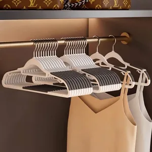 Cintre Sans Couture Antidérapant Cintres à Épaules Larges Cintres en Plastique Ménagers Pour l'Organisation du Rangement de la Garde-Robe