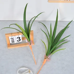 Realistic artificial orchid leaves for home floral decoration and garden greenery