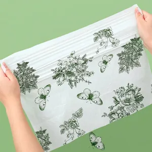 Bolsa de basura de artemisa con cordón y estampado floral, muy resistente