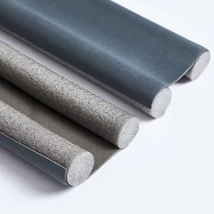 Durable gray foam door bottom seal strip for soundproofing and effective dust protection