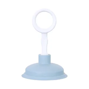 Manual kitchen sink drain plunger tool for unblocking pipes