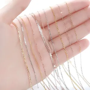 Titanium stalen halskettingen in de kleuren goud, roségoud en zilver voor vrouwen.