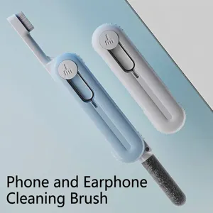 Kit de Cepillo de Limpieza Multifuncional Para Auriculares Con Ranura SIM 3 En 1 Herramienta de Limpieza Portátil Para Teléfono Móvil