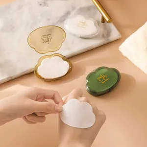 Cloud Shaped Portable Disposable Soap Flakes 50 Pieces Per Box Mini Hand Wash Paper Soap For Travel Hotel Outdoor Camping