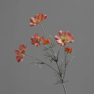 Elegant artificial orange Persian chrysanthemum stem for home and wedding decor