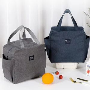 Sac à Lunch Isotherme en Tissu Oxford Avec Doublure en Aluminium Épais Sac Fourre-tout Thermique Pour Travail École Pique-nique