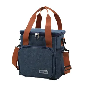 Isolierte Kühltasche mit Schultergurt und Griffen für Picknick im Freien