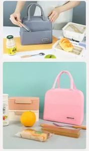 Fresh portable insulated lunch bag with waterproof fabric for school and work commute