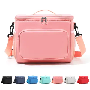 Large Capacity Insulated Lunch Bag Oxford Cloth Portable Thermal Cooler Bag For Picnic Camping Outdoor Office Men Women