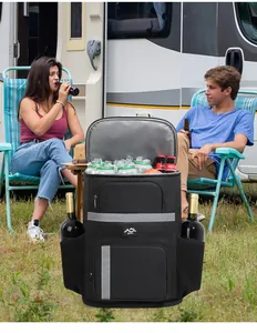 Sac à dos isotherme pour le camping montrant sa grande capacité de stockage