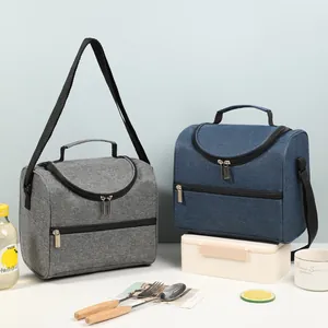 Portable Insulated Lunch Bag Waterproof Thermal Cooler Bento Bag With Aluminum Foil Lining