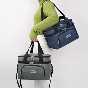 Bolsa térmica profesional de tela catiónica de doble capa para camping y picnic