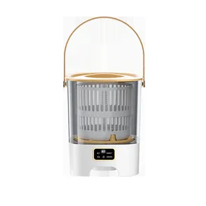 Fully automatic portable mini washing machine for baby clothes and socks with transparent body