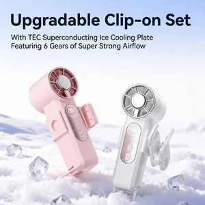 Ventilateur portable haute technologie à puce TEC avec affichage numérique dans la neige