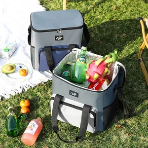 Grande borsa termica da picnic all'aperto per il campeggio e bevande rinfrescanti