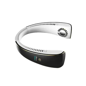 2024 New portable bladeless neck fan, quiet rechargeable USB wearable cooling fan.