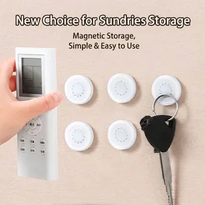 Magnetic Remote Control Holder No Drill Wall Mounted Storage Hook For Air Conditioner TV Remote Control Power Strip White