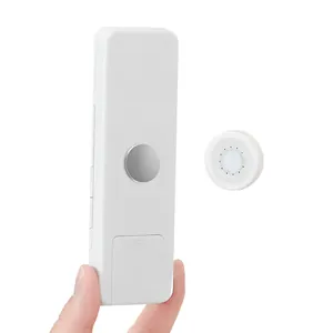 White magnetic remote control wall mount holder with punch-free strong adhesive fixing