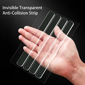 Transparante PVC Anti-Botsingsstrip Voor Deurgreep Koelkast Kast Muurbescherming Stille Bufferstrip Meubelbeschermer