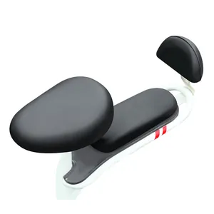 Funda de asiento de moto de cuero negro impermeable para vehículos y scooters. Resistente