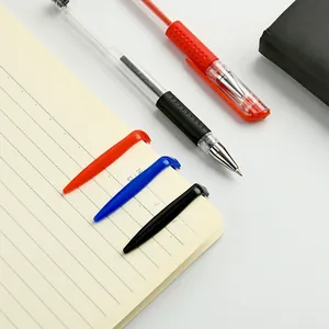 Premium business gel pens and colored clips for professional office and school stationery
