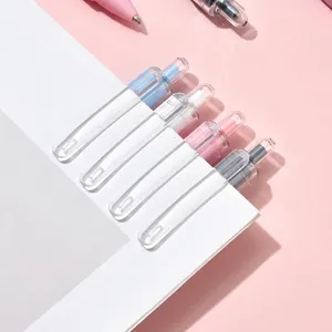 Morandi Color Retractable Gel Pen Set ST Needle Tip Quick Dry Black Ink Smooth Writing Minimalist Office Students Stationery