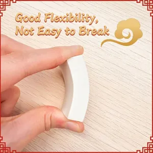 High-quality flexible white rectangular eraser showing extreme durability and toughness