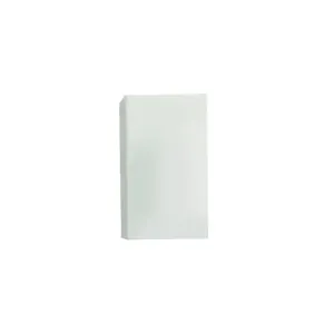 Professional plain white rectangular eraser for custom logo printing and school stationery gifts