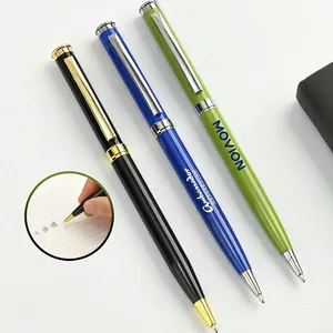 Classic Metal Twist Ballpoint Pen High End Business Executive Signature Pen for Office Hotel Meeting Gift Stationery
