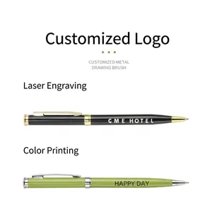High-quality customized metal ballpoint pens for hotels and business conferences