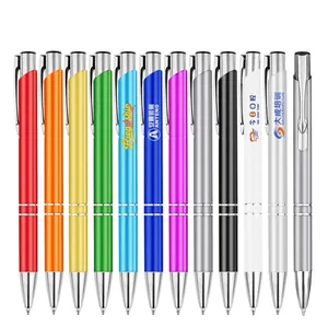 Luxury Metal Business Ballpoint Pen High End Retractable Signature Gel Pen For Office School Supplies Executive Writing Gift