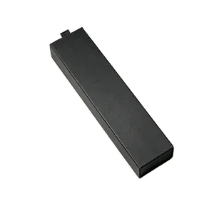Premium minimalist black hardboard drawer-style gift box for pens and stationary