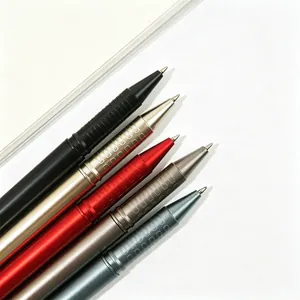 Business Minimalist Gel Pen Matte Plastic Metal Texture Sign-on Pen Bullet Tip Smooth Writing Stationery For Office School Unisex