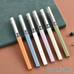 Minimalistischer Morandi Farbe Tintenroller Kunststoff Nadelspritze Schnelltrocknend Signierstift Für Business Büro Schule Schreibgerät