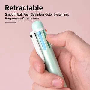 Penna a sfera a scatto professionale a 6 colori per un uso quotidiano fluido in ufficio