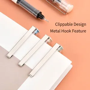 Hochwertiger schnelltrocknender Tintenroller mit stabilem Metallclip für Notizbücher