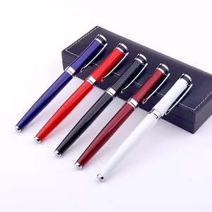 Stylo Gel Métallique Professionnel de Haute Qualité Pointe Fine Encre Noire Stylo Roller Fournitures de Bureau École Cadeau