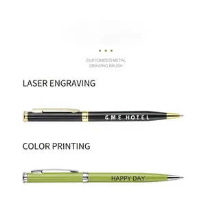 Premium metal twist-action ballpoint pen with professional design for business use