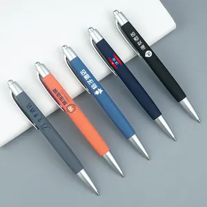 Custom business gift ballpoint pens with logo printing for hotel and office use