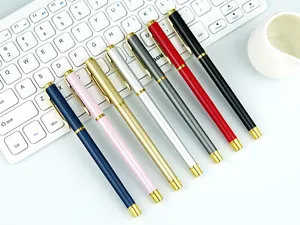 Elegant metallic ballpoint pens in multiple colors for office and business gifts