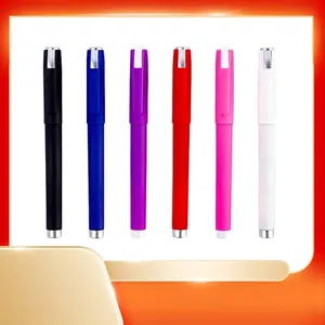 Professioneller Business Neutraler Stift Minimalistischer Kunststoff-Signaturstift Mit Clip In Metalltextur Für Büro Schule Bank Hotel Schreiben