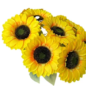 Lebendige künstliche Sonnenblumen für Haus- und Hochzeitsdeko