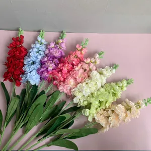 Kunstmatige Delphinium zijden bloemen in diverse kleuren voor bruiloft en huis