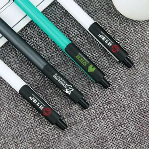 Retractable Metal Gel Pen Aluminum Body Black Ink Rollerball Pens For Office School Supplies Writing Instrument Business Gift